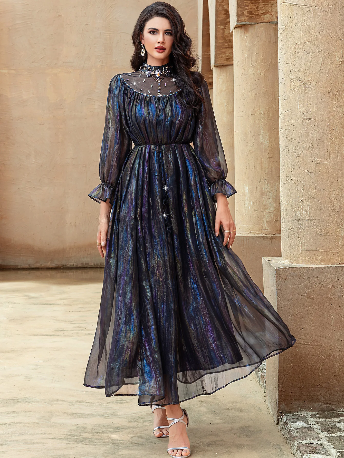 Fashion Dubai Diamonds Abaya Women Muslim Dress Voile High Neck Turkey Long Sleeve Kaftan Caftan Musulmane Femme Vestidos Robe
Fashion Dubai Diamonds Abaya Women Muslim Dress Voile High Neck Turkey Long Sleeve Kaftan Caftan Musulmane Femme Vestidos Robe