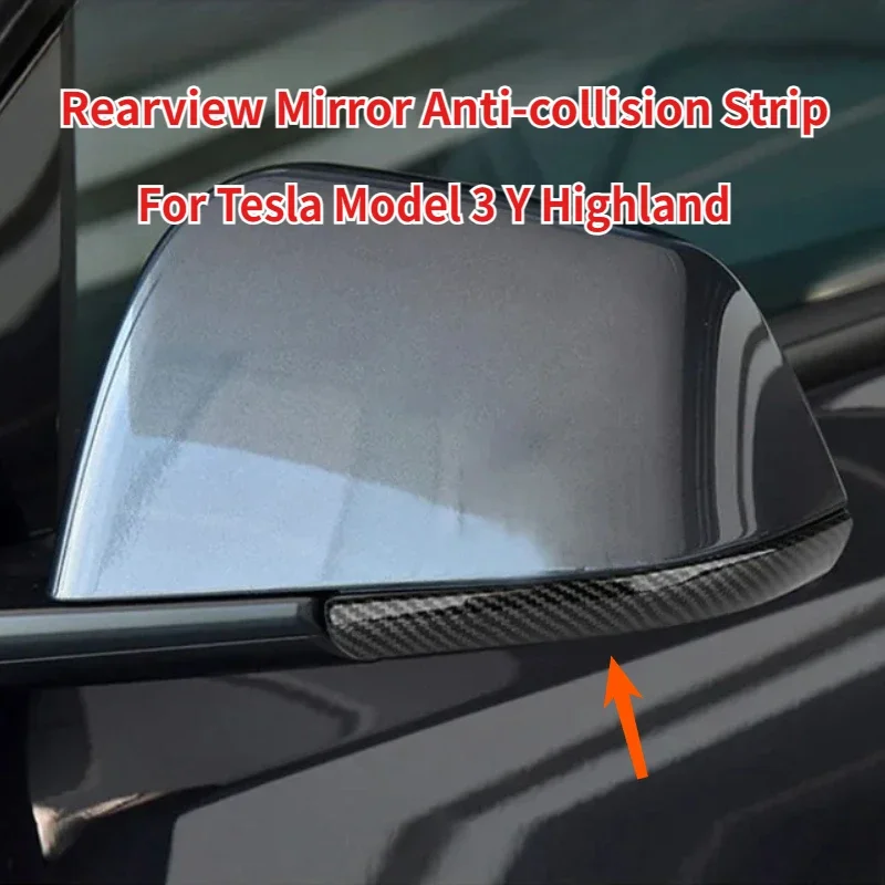 For Tesla Model 3 Highland Y Juniper Carbon Fiber Rearview Mirror Anti-collision Strips Trim Protective Sticker Car Accessories
For Tesla Model 3 Highland Y Juniper Carbon Fiber Rearview Mirror Anti-collision Strips Trim Protective Sticker Car Accessories