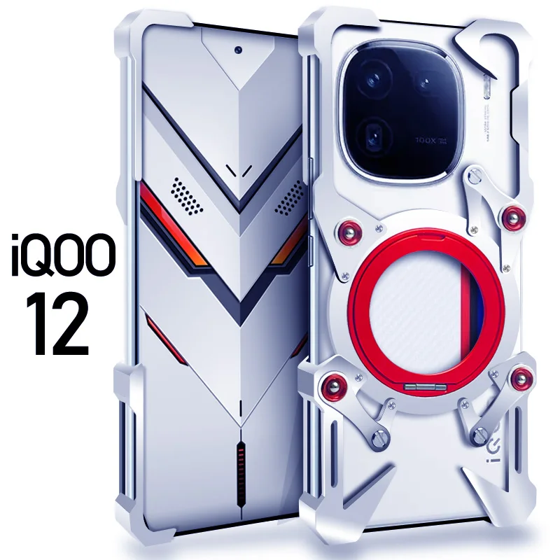 Luxury Magnetic Aluminum Metal Frame Bumper Phone Case For VIVO iQOO 13 12 Pro 360 Degree Rotation Shockproof Stand Shell Cover
Luxury Magnetic Aluminum Metal Frame Bumper Phone Case For VIVO iQOO 13 12 Pro 360 Degree Rotation Shockproof Stand Shell Cover