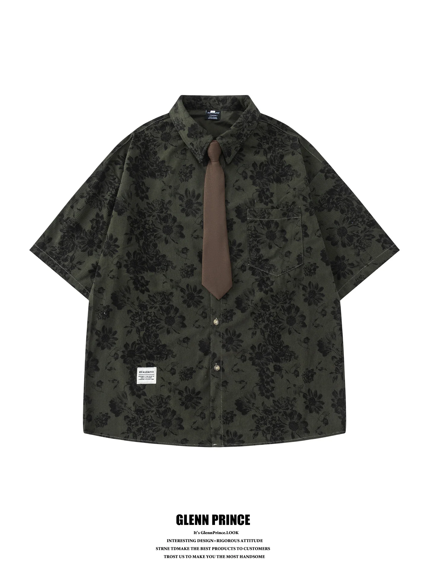 GPstudio American Retro Floral Print Short Sleeve Casual Loose Men's Shirt Summer Design Sense Tie Shirt Breathable Polyester...
GPstudio American Retro Floral Print Short Sleeve Casual Loose Men's Shirt Summer Design Sense Tie Shirt Breathable Polyester...