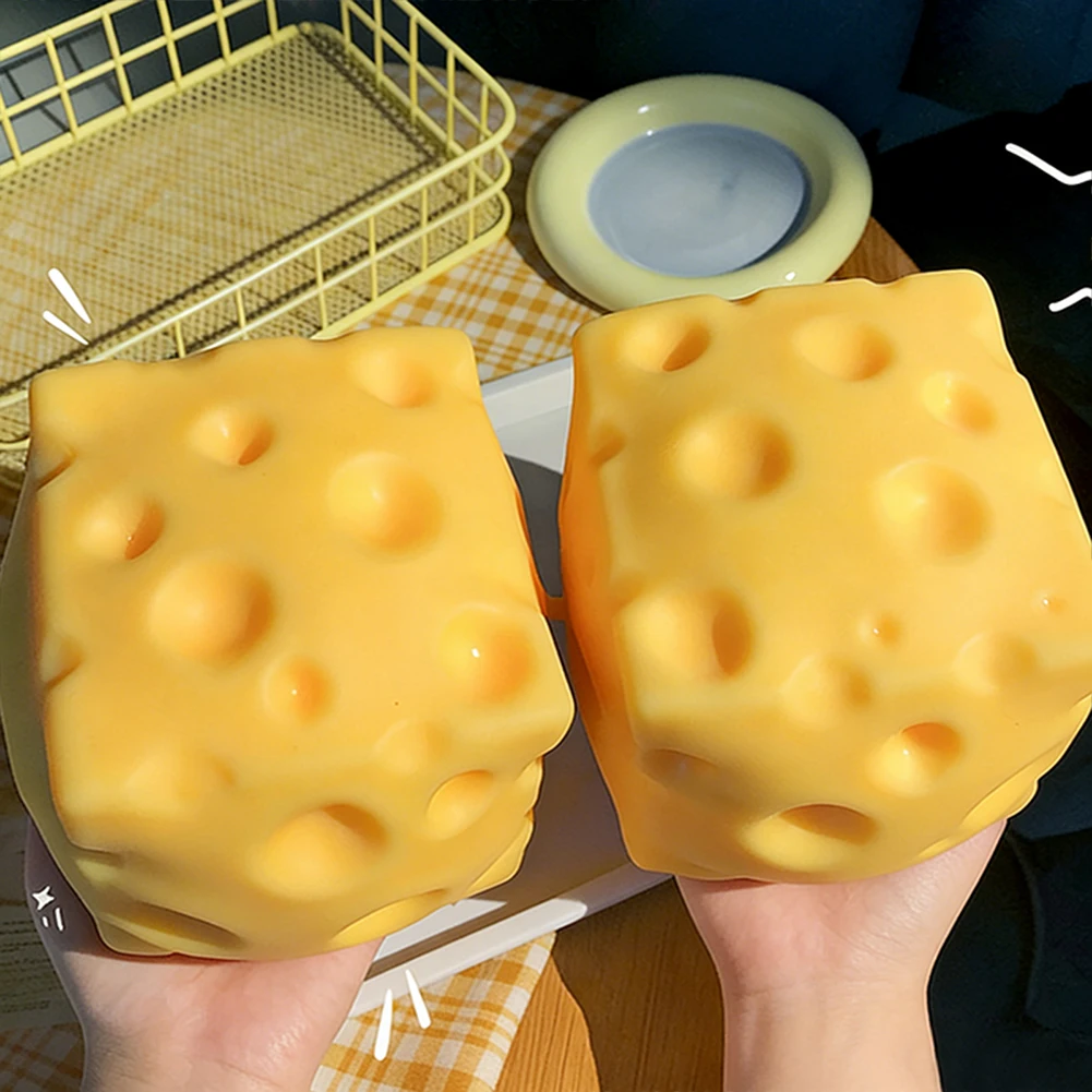 Cheese Squeeze Toy Adorable Squishies Cube Decompress Knead Relax Toy Soft Texture 3D Dessert Stress Reliever Present
Cheese Squeeze Toy Adorable Squishies Cube Decompress Knead Relax Toy Soft Texture 3D Dessert Stress Reliever Present