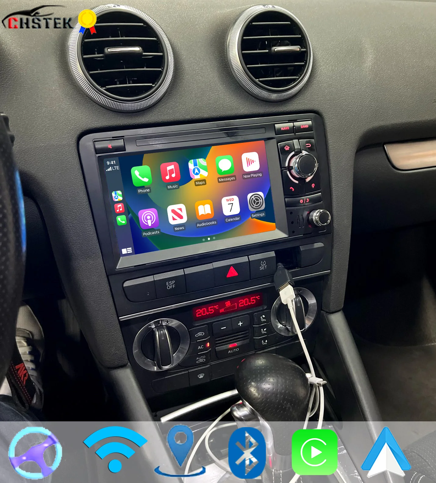 CHSTEK Android 13 Auto Radio For Audi A3 8P S3 RS3 2003-2013 Carplay Car Multimedia Vedio Player Navigation WIFI 4G BT Head Unit
CHSTEK Android 13 Auto Radio For Audi A3 8P S3 RS3 2003-2013 Carplay Car Multimedia Vedio Player Navigation WIFI 4G BT Head Unit