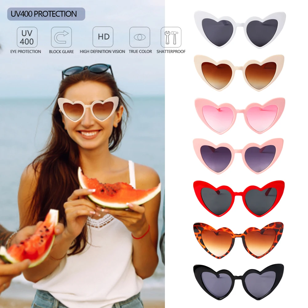 1PC UV400 Protection Fashion Heart-Shaped Sunglasses Retro Fashion Women Love Heart Sun Glasses Clear Lens Female Glasses
1PC UV400 Protection Fashion Heart-Shaped Sunglasses Retro Fashion Women Love Heart Sun Glasses Clear Lens Female Glasses