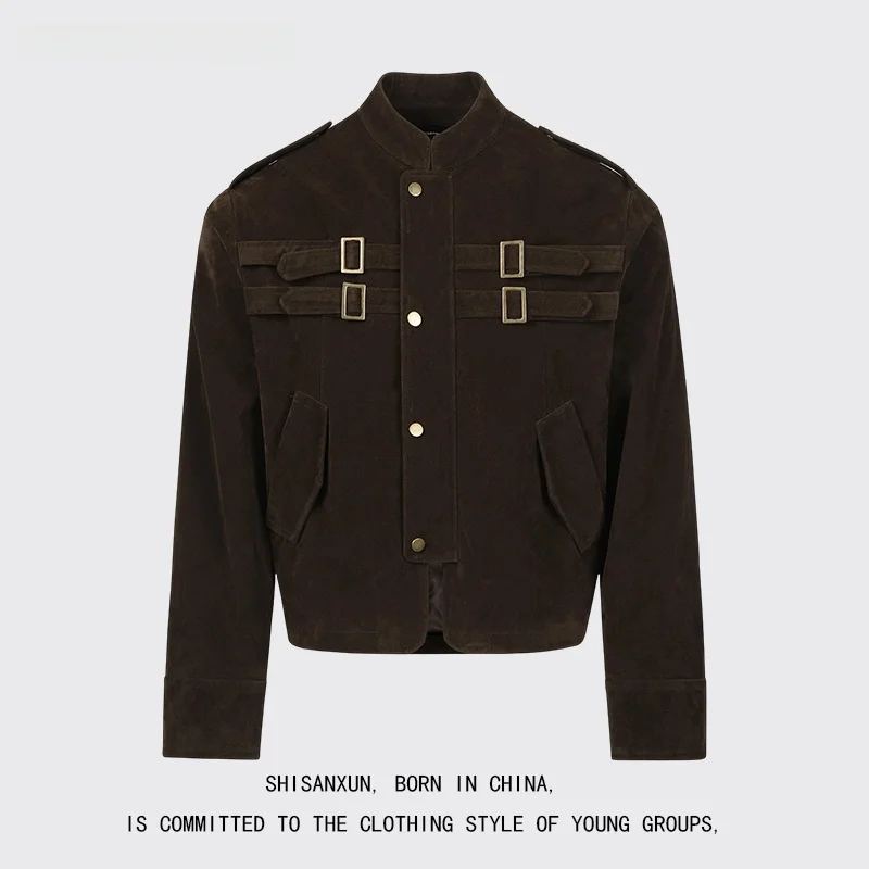 Мужская осенне-зимняя куртка из замши с пэчворком, коричневая, в стиле Харрингтона, с воротником-стойкой, рабочая одежда, молодежный тренд, свободный крой
Мужская осенне-зимняя куртка из замши с пэчворком, коричневая, в стиле Харрингтона, с воротником-стойкой, рабочая одежда, молодежный тренд, свободный крой