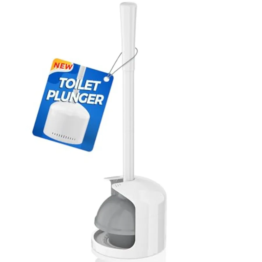 Toilet Plunger with Holder, Plunger with Holder for 5.3-inch Toilet Drain, Plungers for Bathroom with Holder
Toilet Plunger with Holder, Plunger with Holder for 5.3-inch Toilet Drain, Plungers for Bathroom with Holder