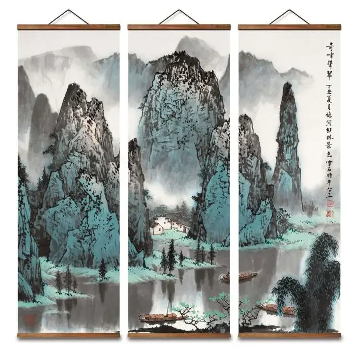 MT4037 Chinese Style guilin landscape scenery Decorative Wall Art Canvas Posters Solid Wood Scroll Paintings
MT4037 Chinese Style guilin landscape scenery Decorative Wall Art Canvas Posters Solid Wood Scroll Paintings