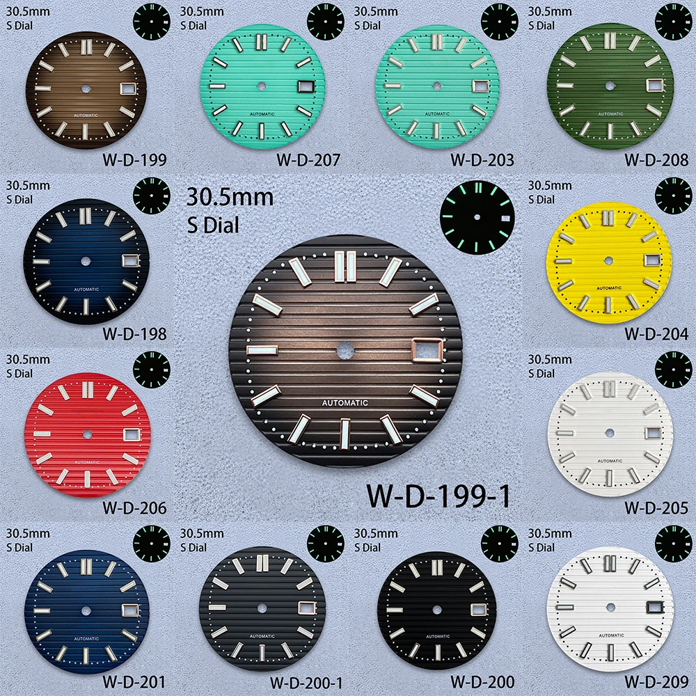 30.5mm S Logo Dial Fit NH35/NH36/4R/7S Japanese Automatic Movement Green Luminous High-Quality Watch Modification Accessories
30.5mm S Logo Dial Fit NH35/NH36/4R/7S Japanese Automatic Movement Green Luminous High-Quality Watch Modification Accessories