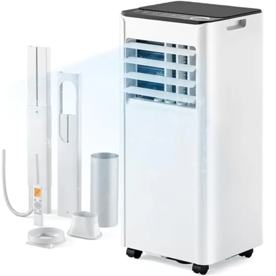Portable air conditioner for bedroom and living room use, white ABS plastic, 10000 BTU cooling capacity, 3-in-1 function with d
Portable air conditioner for bedroom and living room use, white ABS plastic, 10000 BTU cooling capacity, 3-in-1 function with d