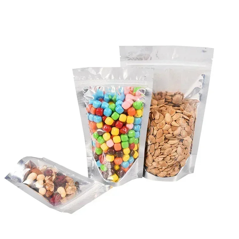 TOPLIVING 100PCS Aluminum Foil Window Bags Silver Color Plastic Tea Dry Goods Subpackage Sack Supermarket Display Frontclear Sta
TOPLIVING 100PCS Aluminum Foil Window Bags Silver Color Plastic Tea Dry Goods Subpackage Sack Supermarket Display Frontclear Sta