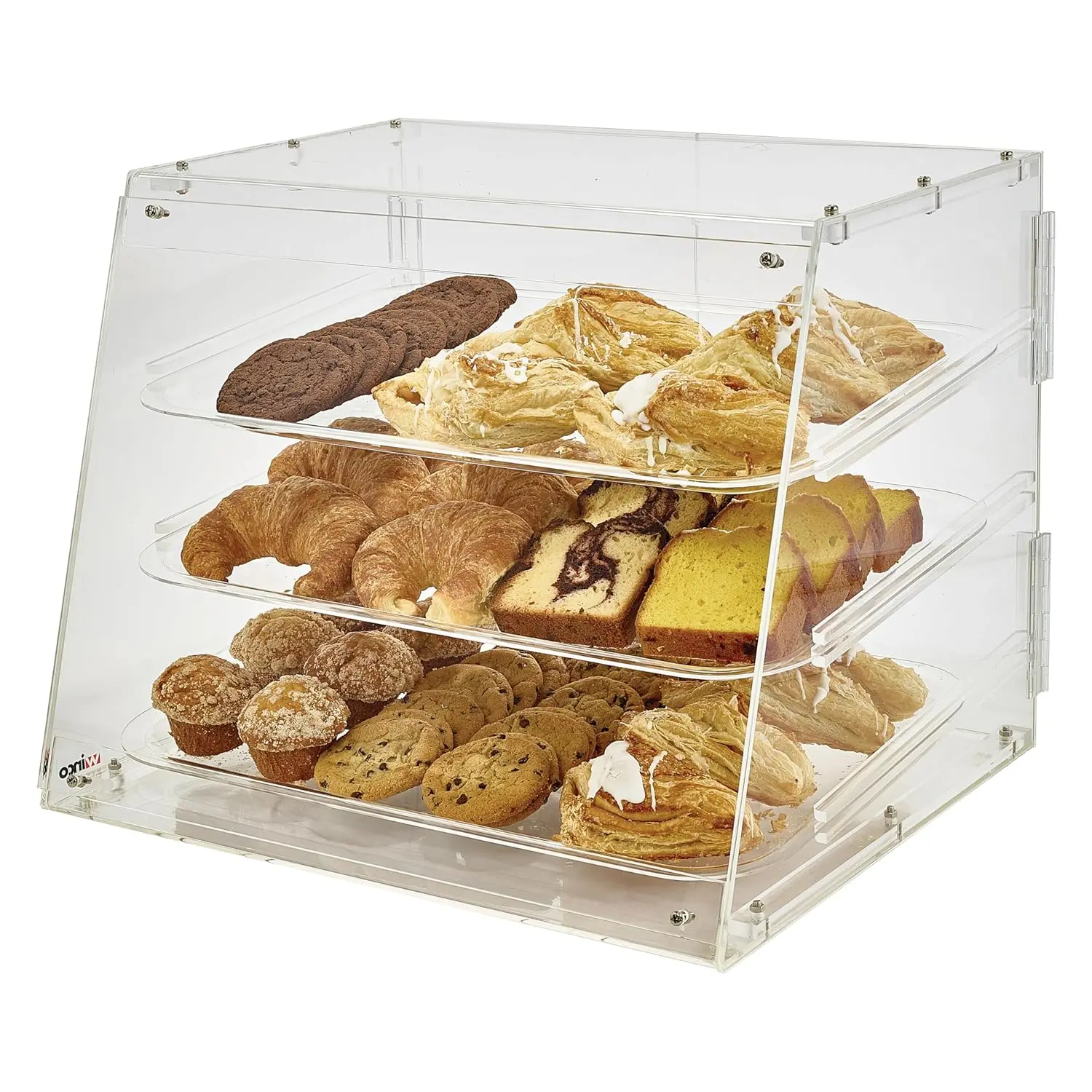 3-Tier Acrylic Pastry Display Case, Medium Countertop Bakery Cabinet
3-Tier Acrylic Pastry Display Case, Medium Countertop Bakery Cabinet