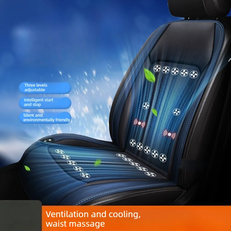 12V 24V Car Seat Cooler Summer Ventilated Massage Cushion Ice Silk Cooling Pad with Fan for Sedan SUV Truck
12V 24V Car Seat Cooler Summer Ventilated Massage Cushion Ice Silk Cooling Pad with Fan for Sedan SUV Truck