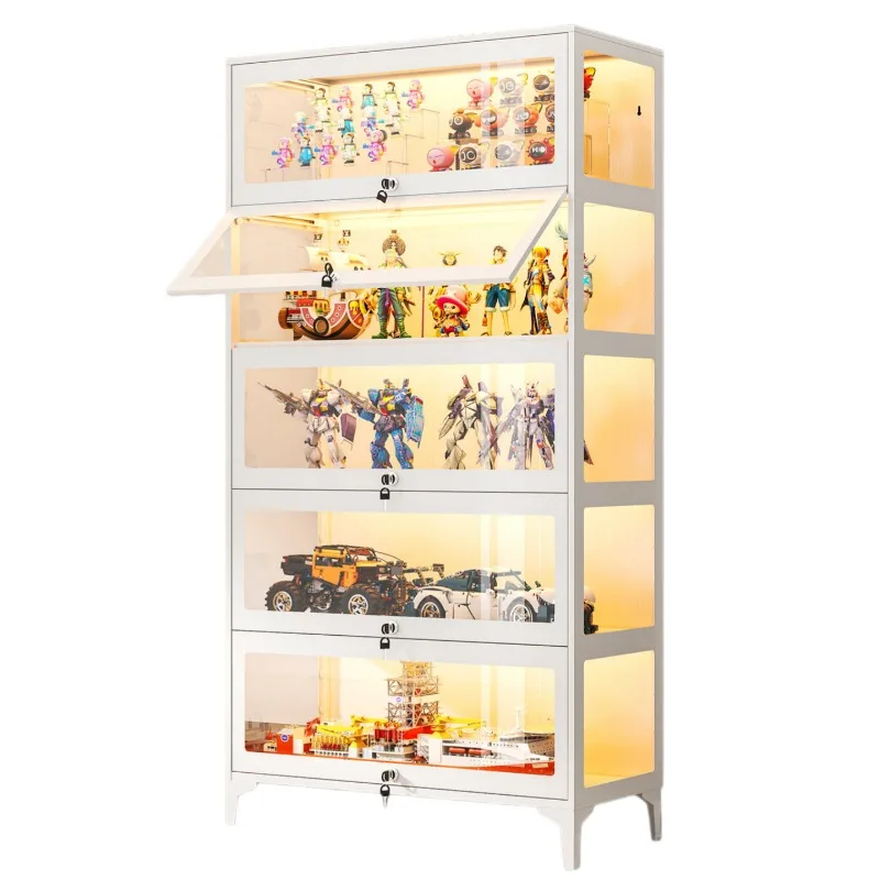 Figure display cabinet with lock, pain cabinet with light, blind box model building block toy
Figure display cabinet with lock, pain cabinet with light, blind box model building block toy