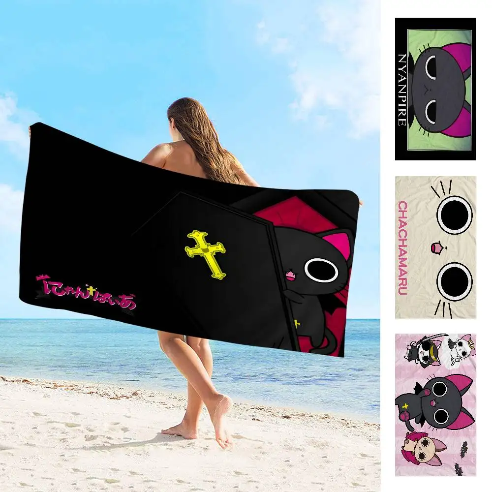 Пляжное полотенце с рисунком Nyanpire, аниме, мягкое впитывающее полотенце, детские подарки для детей, путешествия, кемпинг, спортзал
Пляжное полотенце с рисунком Nyanpire, аниме, мягкое впитывающее полотенце, детские подарки для детей, путешествия, кемпинг, спортзал