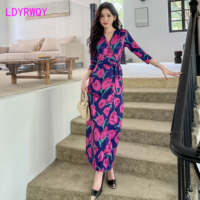 Printed Dress 2023 Autumn New Celebrity Slim Fit One Piece Split One Step Dress
Printed Dress 2023 Autumn New Celebrity Slim Fit One Piece Split One Step Dress