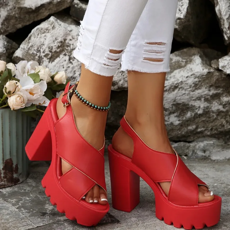 Peep Toe Thick Heel Sandals Cheongsam Show Shoes Women's Round Toe Thick Heel High Heels Joker Shoes
Peep Toe Thick Heel Sandals Cheongsam Show Shoes Women's Round Toe Thick Heel High Heels Joker Shoes