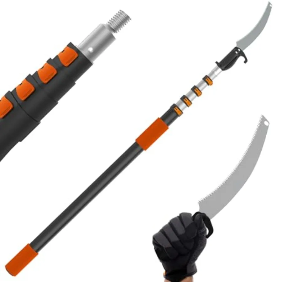 26FT Reach Pole Saws for Tree Trimming Pole Saw with 5-20FT Telescoping Extension Pole Pruning Saw with 19" 3X Detachable Saw N
26FT Reach Pole Saws for Tree Trimming Pole Saw with 5-20FT Telescoping Extension Pole Pruning Saw with 19" 3X Detachable Saw N