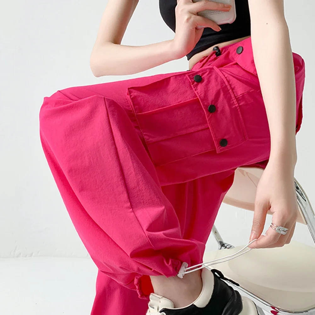 High Waist Retro Trousers Casual Wear Straight Leg Pants Rose Red Womens Retro Pants Polyester Fabric Slightly Elastic
High Waist Retro Trousers Casual Wear Straight Leg Pants Rose Red Womens Retro Pants Polyester Fabric Slightly Elastic