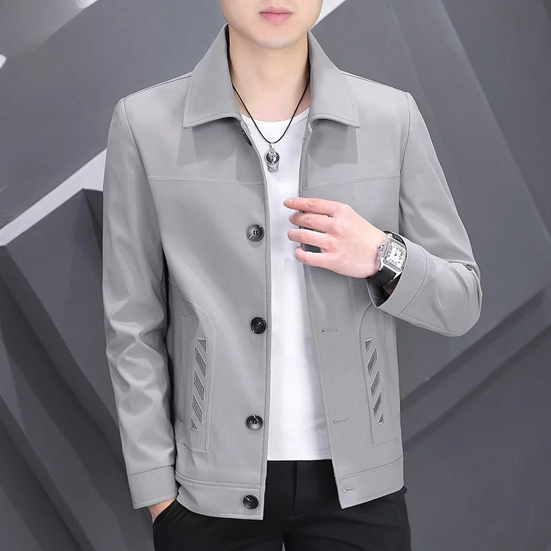 Casual Loose Fit Men's Jaet Spring New Sle Trendy Collared Outerwear Youthful Polyester Windproof Long Sve
Casual Loose Fit Men's Jaet Spring New Sle Trendy Collared Outerwear Youthful Polyester Windproof Long Sve