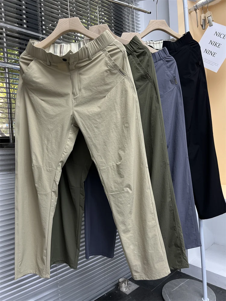 Lightweight Breathable Qui Dry Straight Leg Casual Pants Men's Summer Thin Faionable Long Trousers Slim Fit Youthful Sle
Lightweight Breathable Qui Dry Straight Leg Casual Pants Men's Summer Thin Faionable Long Trousers Slim Fit Youthful Sle