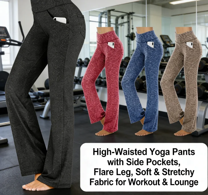 European & American High Waist Flared Wide Leg Yoga Pants 2026 New Women Casual Slim Long Pants
European & American High Waist Flared Wide Leg Yoga Pants 2026 New Women Casual Slim Long Pants