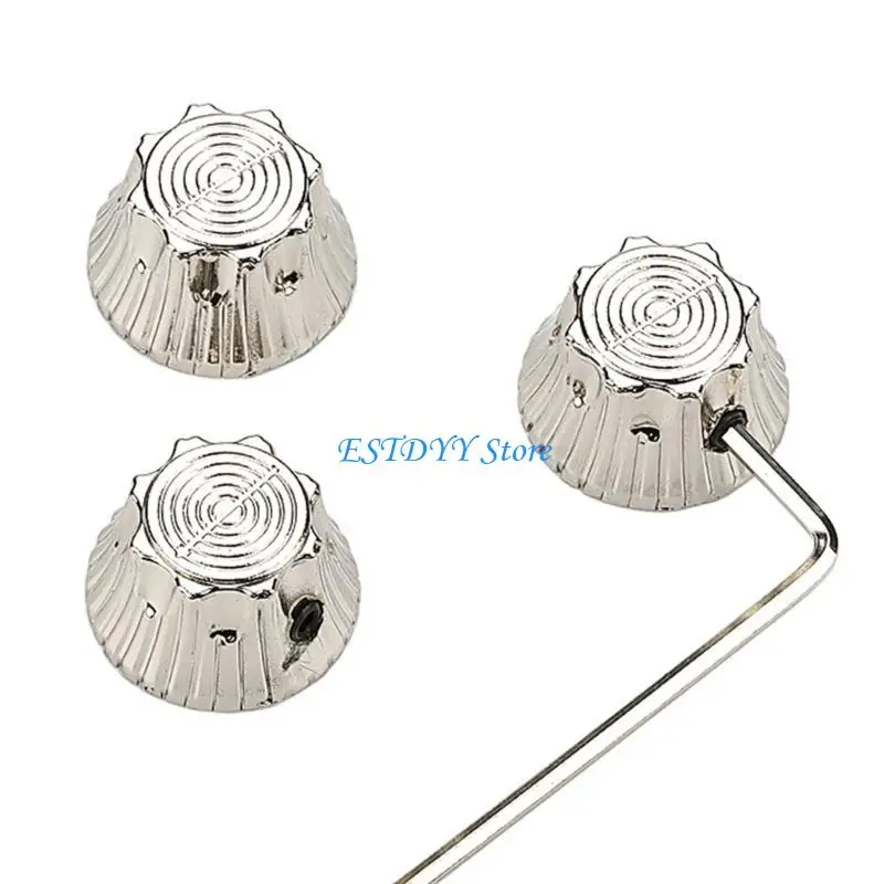 G6DE 3Pcs Metal Knobs with Hole Electric Bass Guitar Volumes Tone Control Knobs Potentiometer Knobs Guitar Bass Part
G6DE 3Pcs Metal Knobs with Hole Electric Bass Guitar Volumes Tone Control Knobs Potentiometer Knobs Guitar Bass Part