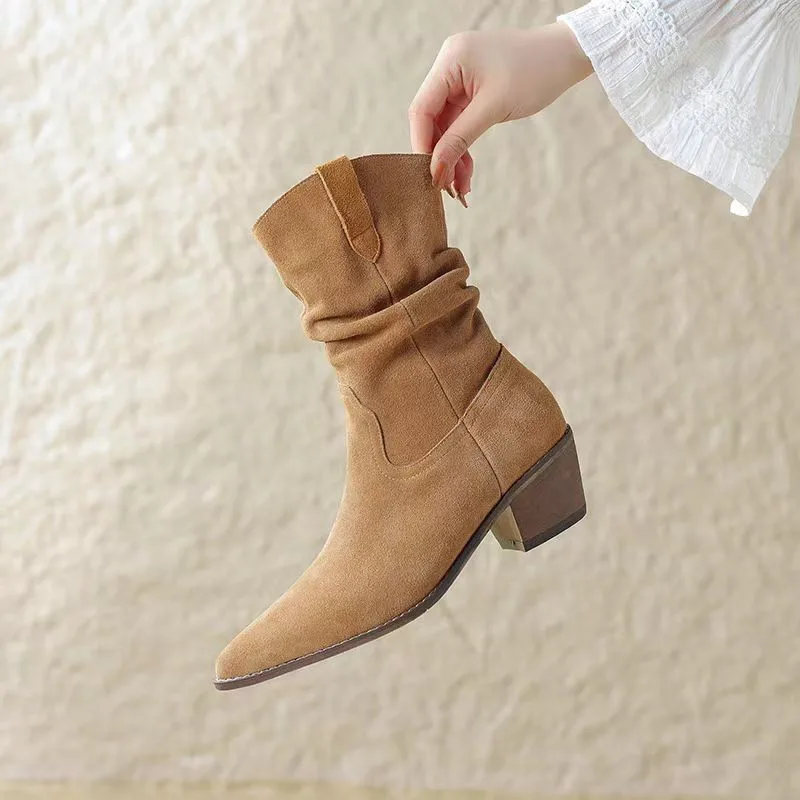 Pu Leather Western Cowboy Boots Women's Pointed Toe Ort Boots Autumn Winter Fashion Boots Thi Heel Ort Booties
Pu Leather Western Cowboy Boots Women's Pointed Toe Ort Boots Autumn Winter Fashion Boots Thi Heel Ort Booties