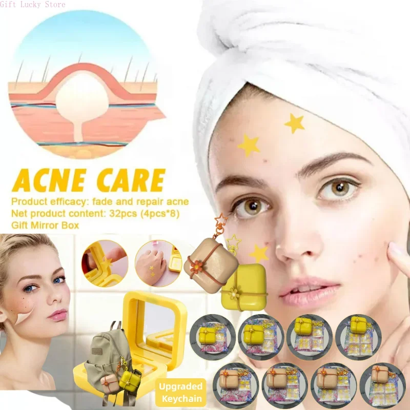 Box Yellow Acne Patch Fade Repair Invisible Star Style Removal Stickers Concealer Makeup Tool Keychain with mirror Storage Box
Box Yellow Acne Patch Fade Repair Invisible Star Style Removal Stickers Concealer Makeup Tool Keychain with mirror Storage Box