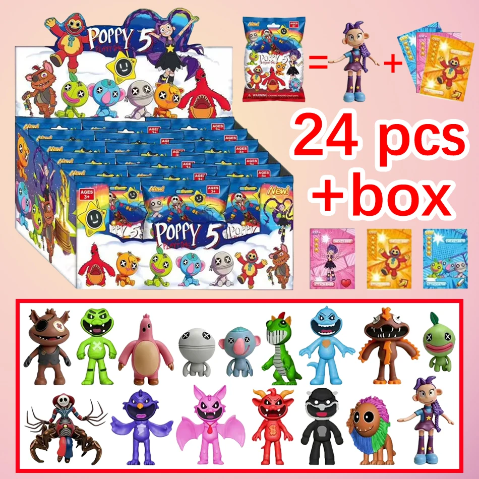 2-24pcs Bobi Game 5 Series Blind Box Toy Horror Smile Animal Handmade PVC Model Ornament Birthday Gift Peripheral Blind Box
2-24pcs Bobi Game 5 Series Blind Box Toy Horror Smile Animal Handmade PVC Model Ornament Birthday Gift Peripheral Blind Box