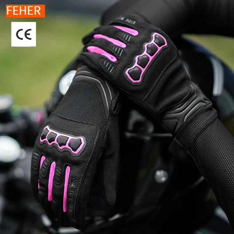 FEHER Womens Summer Motorcycle Gloves, Ventilated & Breathable, Wear & Scratch Resistant, Gear for Riding & Outdoor Activities
FEHER Womens Summer Motorcycle Gloves, Ventilated & Breathable, Wear & Scratch Resistant, Gear for Riding & Outdoor Activities