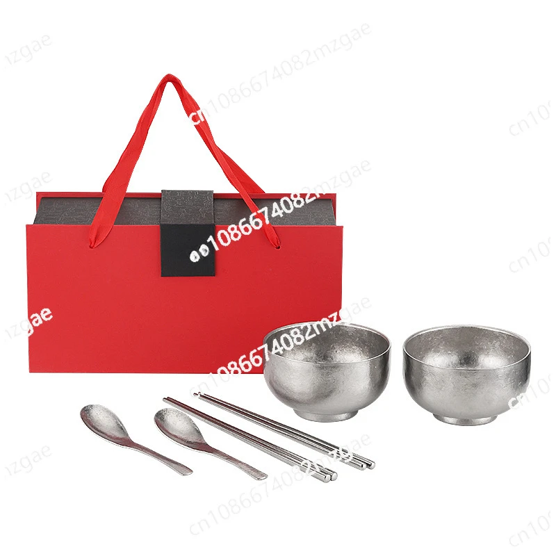 Pure Titanium Bowl, Spoon, Chopstick Set, Home Ice Crystal Gift Box, Tableware, Spoon, Double-layer Bowl
Pure Titanium Bowl, Spoon, Chopstick Set, Home Ice Crystal Gift Box, Tableware, Spoon, Double-layer Bowl
