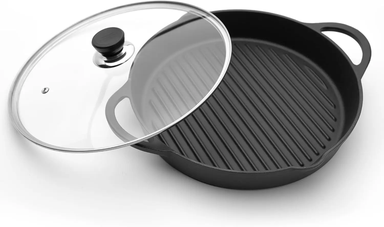 Pre seasoning Cast Iron Skillets- 12-Inch Round Grill PansFrying Pan r -resistant Tops with Glass Lid - 3.5 Quarts Larg
Pre seasoning Cast Iron Skillets- 12-Inch Round Grill PansFrying Pan r -resistant Tops with Glass Lid - 3.5 Quarts Larg