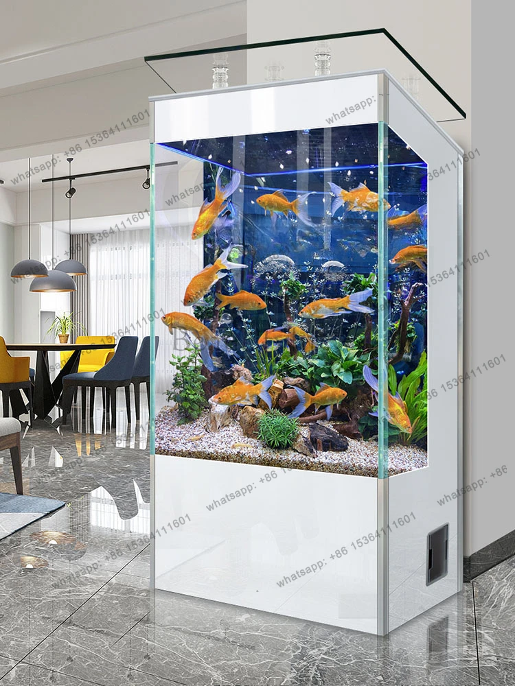 X4 TV Cabinet Fish Tank Living Room Small Change Water Super White Glass Aquarium Household
X4 TV Cabinet Fish Tank Living Room Small Change Water Super White Glass Aquarium Household