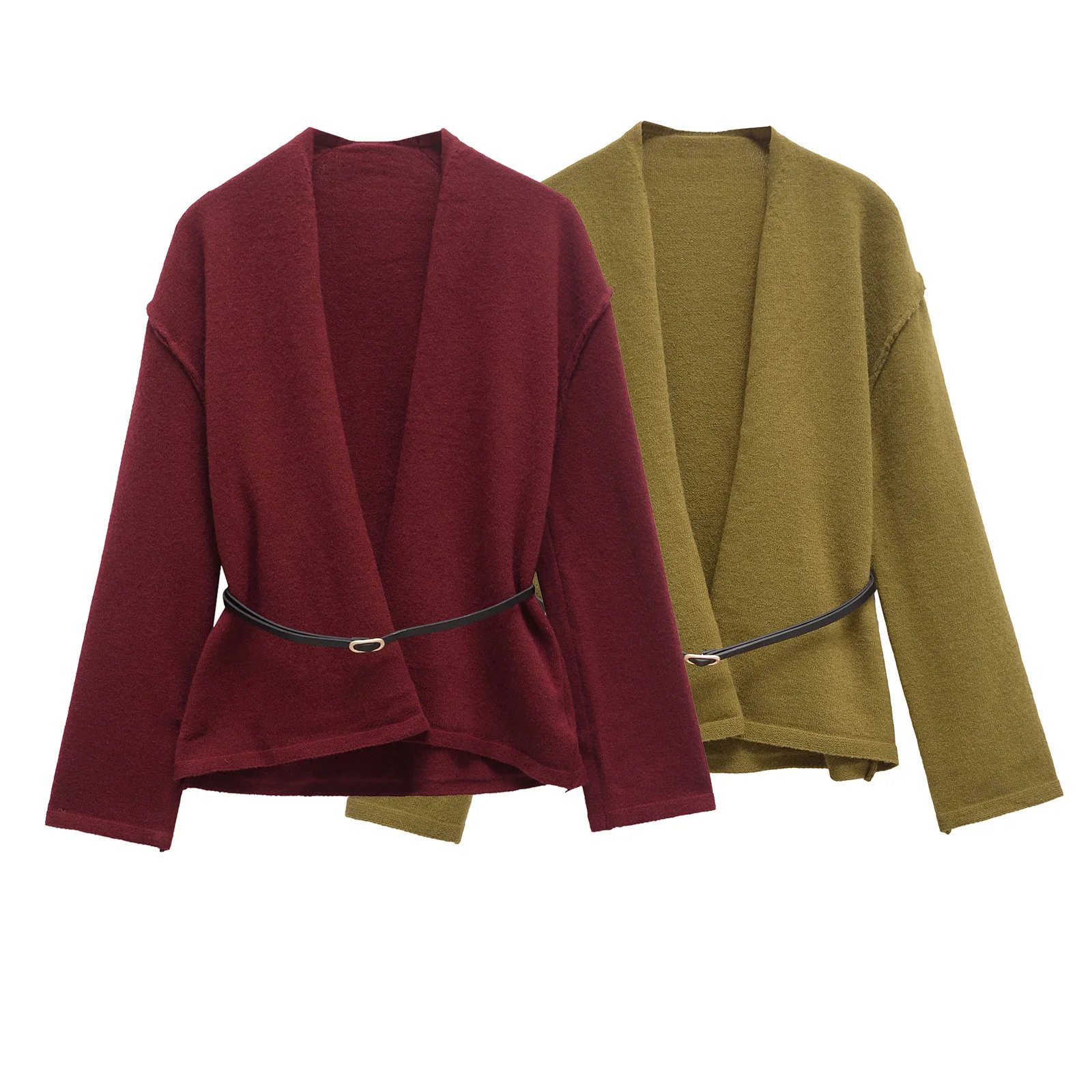 Topenomi Simple Solid Knitted Cardigan Women Autumn Winter Long Sleeve Belt Waist Sweater Coat Elegant Casual Versatile Tops New
Topenomi Simple Solid Knitted Cardigan Women Autumn Winter Long Sleeve Belt Waist Sweater Coat Elegant Casual Versatile Tops New