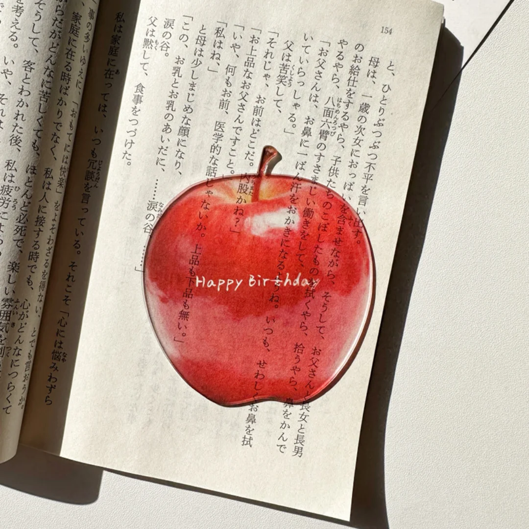 Acrylic Red Apple Bookmark Acrylic Fruit Translucent Student Reading High-Quality Bookmark Creative Birthday Gifts For Bookworm
Acrylic Red Apple Bookmark Acrylic Fruit Translucent Student Reading High-Quality Bookmark Creative Birthday Gifts For Bookworm