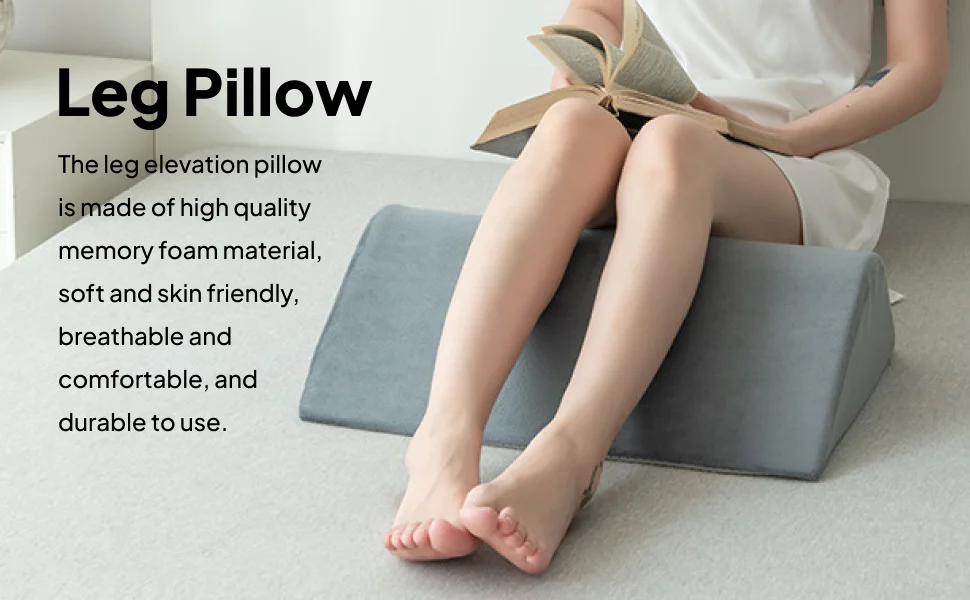 Bed Wedge Pillow Leg Pillow Skin Friendly Ergonomic Removable Soft Triangle Elevated Leg Rest Pillow for Sitting
Bed Wedge Pillow Leg Pillow Skin Friendly Ergonomic Removable Soft Triangle Elevated Leg Rest Pillow for Sitting