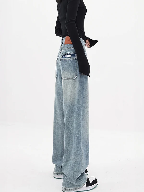 High Waist Wide Leg Jeans Women plus Size Pear Shape Body Slimming Straight Long Pants Casual Comfortable Denim Blue Color
High Waist Wide Leg Jeans Women plus Size Pear Shape Body Slimming Straight Long Pants Casual Comfortable Denim Blue Color