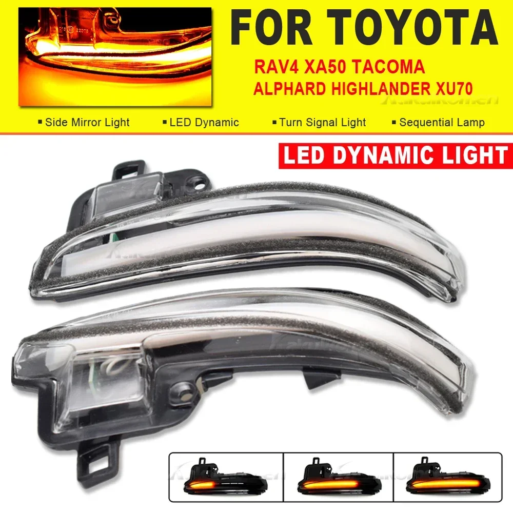 LED Dynamic Turn Signal Light Mirror Indicator For Toyota Alphard Tacoma Vellfire 16-19 RAV4 XA50 Highlander 2020 For Lexus LM
LED Dynamic Turn Signal Light Mirror Indicator For Toyota Alphard Tacoma Vellfire 16-19 RAV4 XA50 Highlander 2020 For Lexus LM