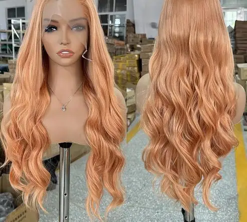 Orange Wig Long Deep Wave Synthetic Lace Front Wigs Ready To Wear Light Orange Pastel Hair Frontal Wigs For Women Party Cosplay
Orange Wig Long Deep Wave Synthetic Lace Front Wigs Ready To Wear Light Orange Pastel Hair Frontal Wigs For Women Party Cosplay
