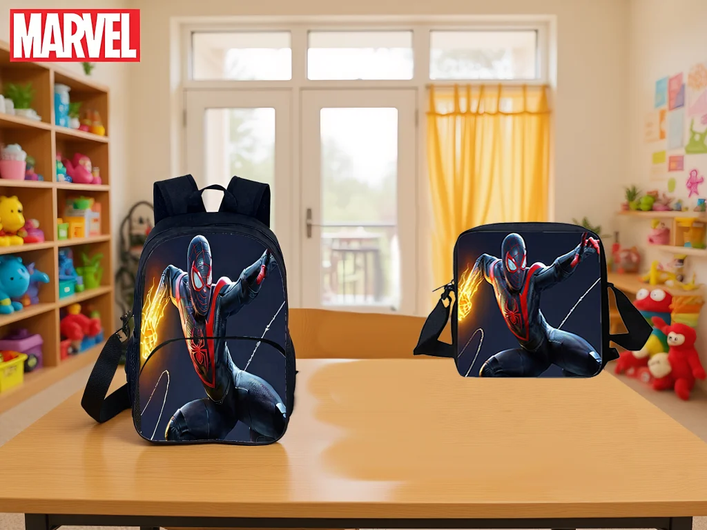 HOT Student Spider-Man Lightweight Backpack with Waterproof Shoulder Bag 2Pcs Set Knapsack for School
HOT Student Spider-Man Lightweight Backpack with Waterproof Shoulder Bag 2Pcs Set Knapsack for School