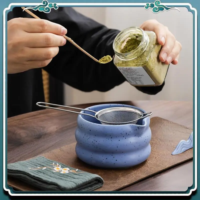 Premium 7Pcs Japanese Matcha Tea Set, Matcha Kit With Matcha Bowl (With Pouring Spout), Matcha Whisk, Whisk Holder, Strainer
Premium 7Pcs Japanese Matcha Tea Set, Matcha Kit With Matcha Bowl (With Pouring Spout), Matcha Whisk, Whisk Holder, Strainer