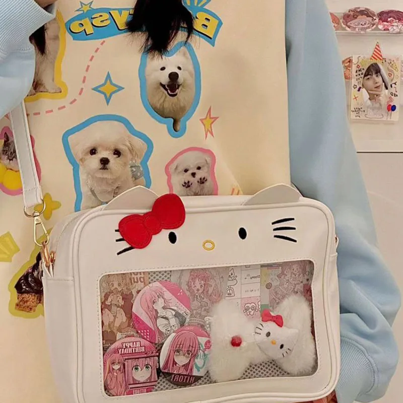 Женский рюкзак Sanrio Hello Kitty, милые Водонепроницаемые рюкзаки с мультипликационным аниме, Студенческая сумка Kuromi Cinnamoroll Stitch, подарок для девушек
Женский рюкзак Sanrio Hello Kitty, милые Водонепроницаемые рюкзаки с мультипликационным аниме, Студенческая сумка Kuromi Cinnamoroll Stitch, подарок для девушек