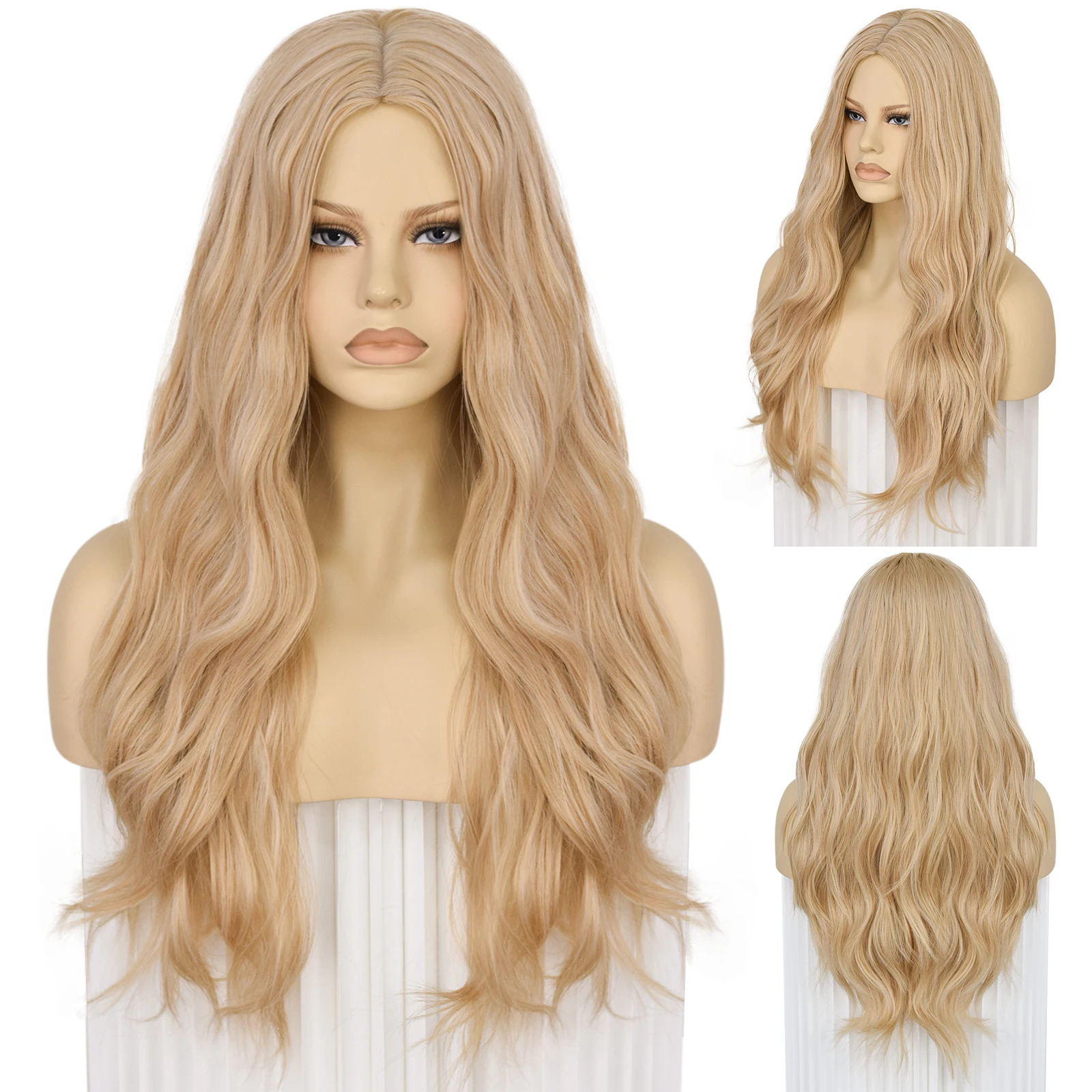  Light Blonde Long Wavy Wig Middle Part Soft Heat Resistant Synthetic Hair Wig For Women Daily Halloween
Light Blonde Long Wavy Wig Middle Part Soft Heat Resistant Synthetic Hair Wig For Women Daily Halloween