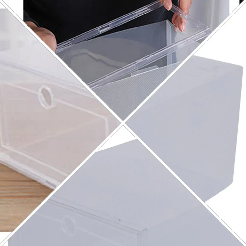 6Pcs Shoe Storage Box Transparent Plastic Drawer Cabinet Large Capacity Organizing Case for Shoes Furniture Home
6Pcs Shoe Storage Box Transparent Plastic Drawer Cabinet Large Capacity Organizing Case for Shoes Furniture Home