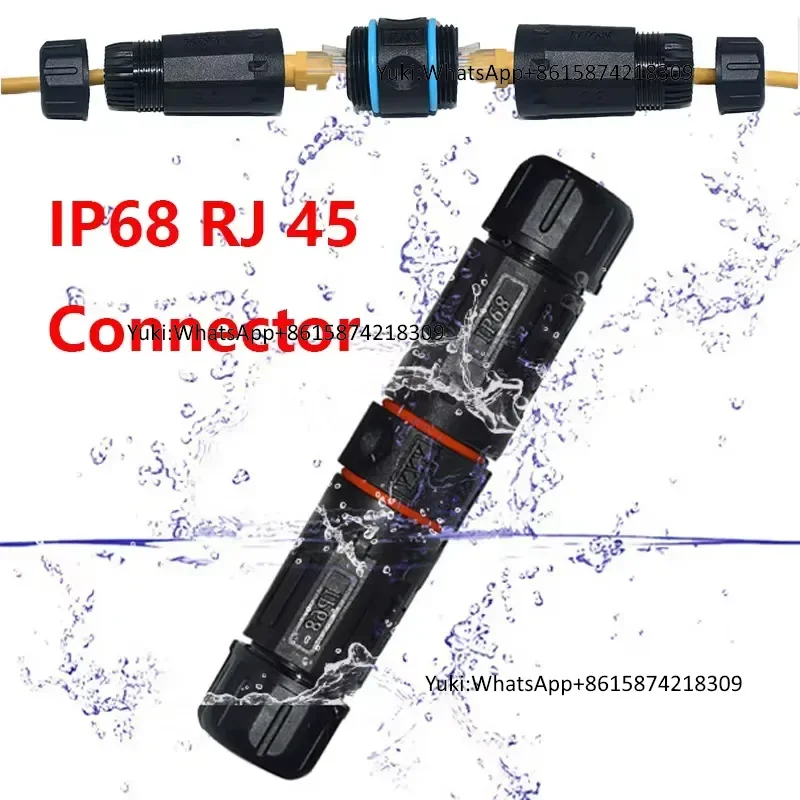 M20 IP68 Waterproof CAT6 Connector Adapter Ethernet Network LAN Cable Black Power Female Rj 45 Connector
M20 IP68 Waterproof CAT6 Connector Adapter Ethernet Network LAN Cable Black Power Female Rj 45 Connector