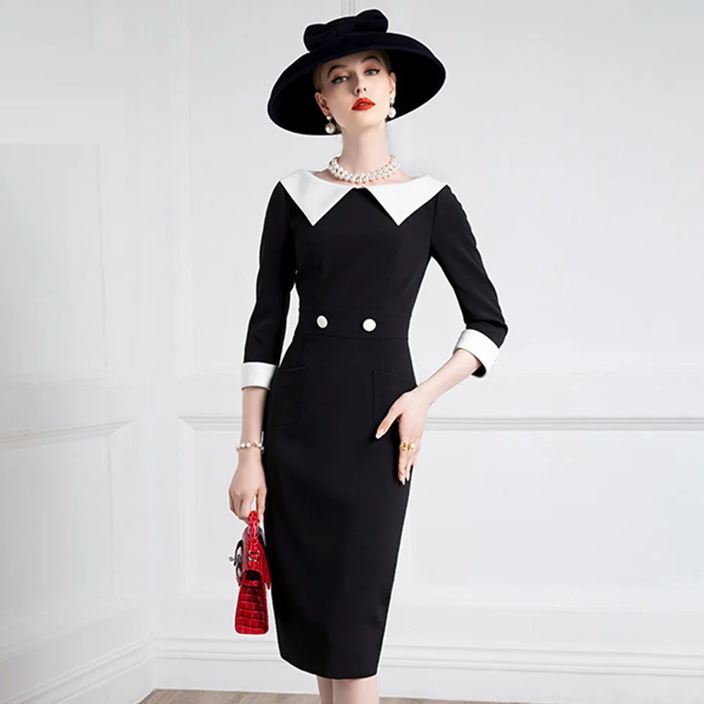High End Temperament Retro Hepburn Dress Women's Spring And Autumn New Celebrity Slim Dress
High End Temperament Retro Hepburn Dress Women's Spring And Autumn New Celebrity Slim Dress