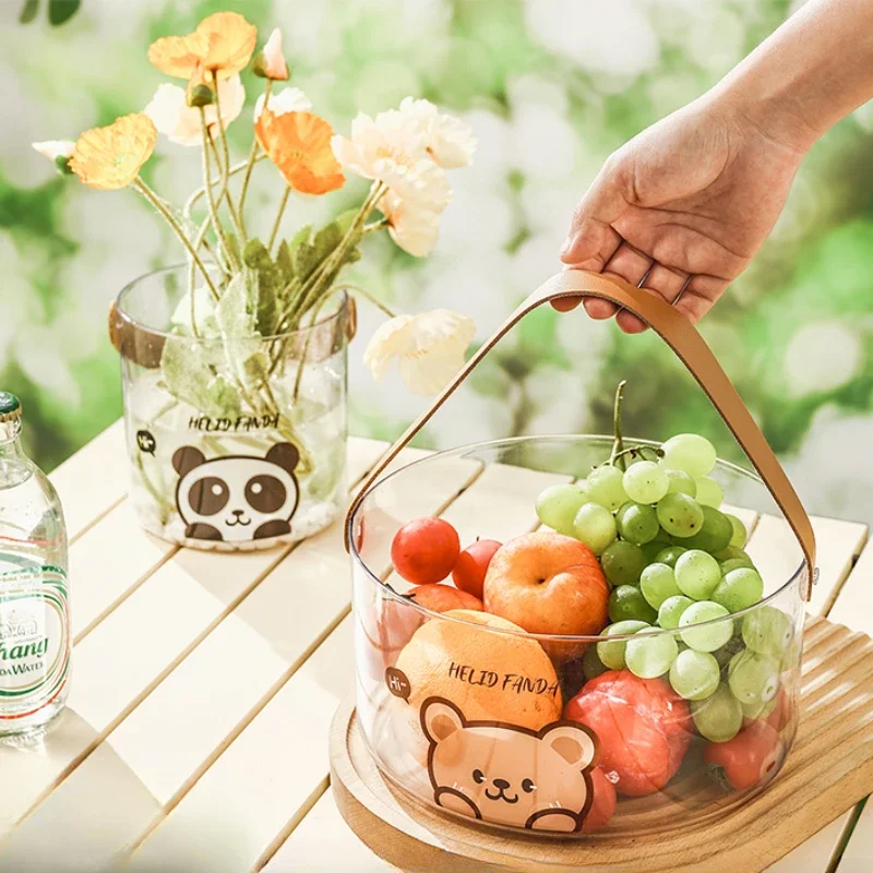 Light luxury transparent basket outdoor camping picnic ice household snacks dried fruit
Light luxury transparent basket outdoor camping picnic ice household snacks dried fruit
