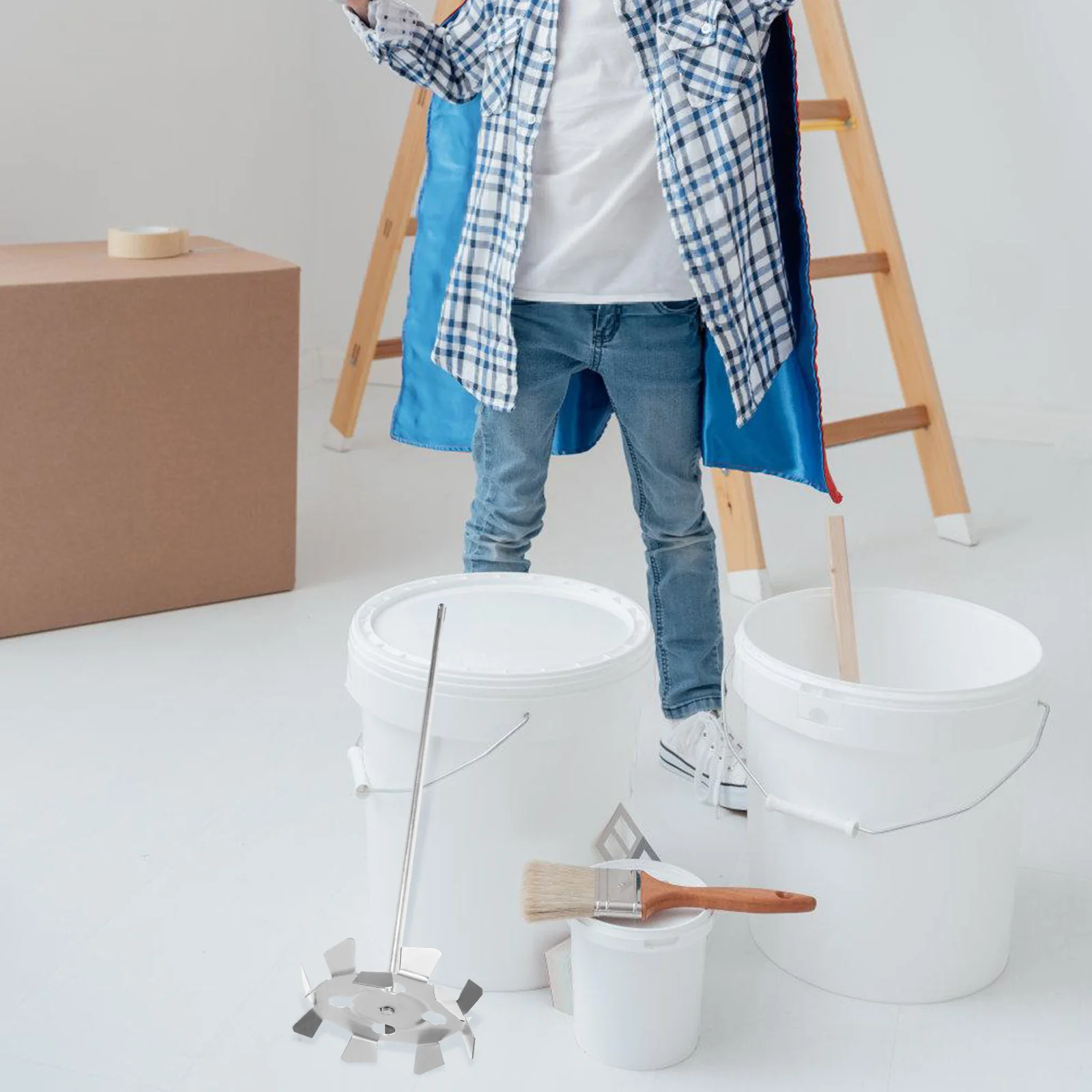 Mixing Head for Electric Hammer Drill Attachment Paint Cement Mud Plaster Concrete Drywall Mixer Tool Reusable Stirrer Rod
Mixing Head for Electric Hammer Drill Attachment Paint Cement Mud Plaster Concrete Drywall Mixer Tool Reusable Stirrer Rod