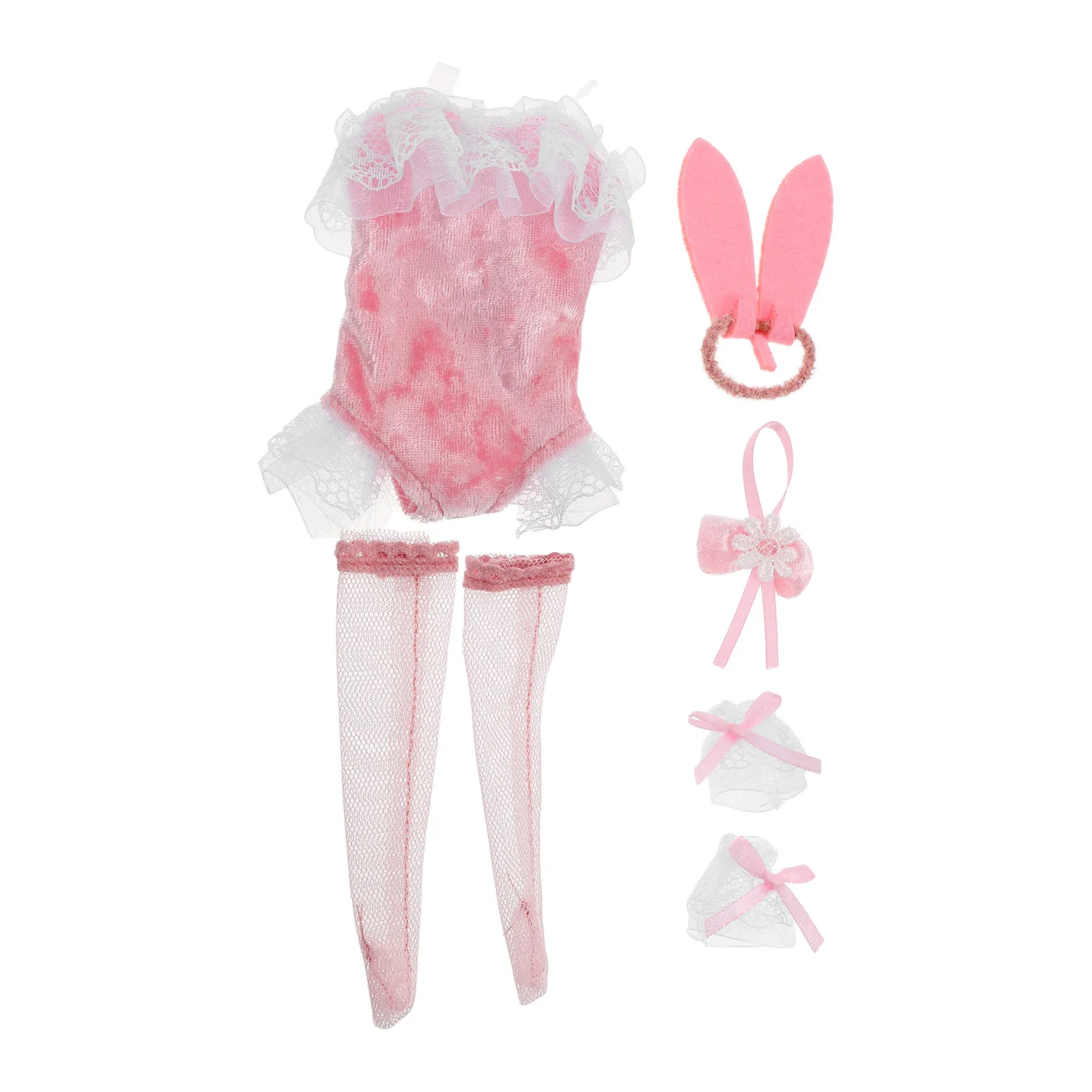 1Set Bunny Clothes Outfit for Dolls Cute Lace Skirt Headwear Sleeve Sock Necklace Party Clothing Accessories Clothing
1Set Bunny Clothes Outfit for Dolls Cute Lace Skirt Headwear Sleeve Sock Necklace Party Clothing Accessories Clothing