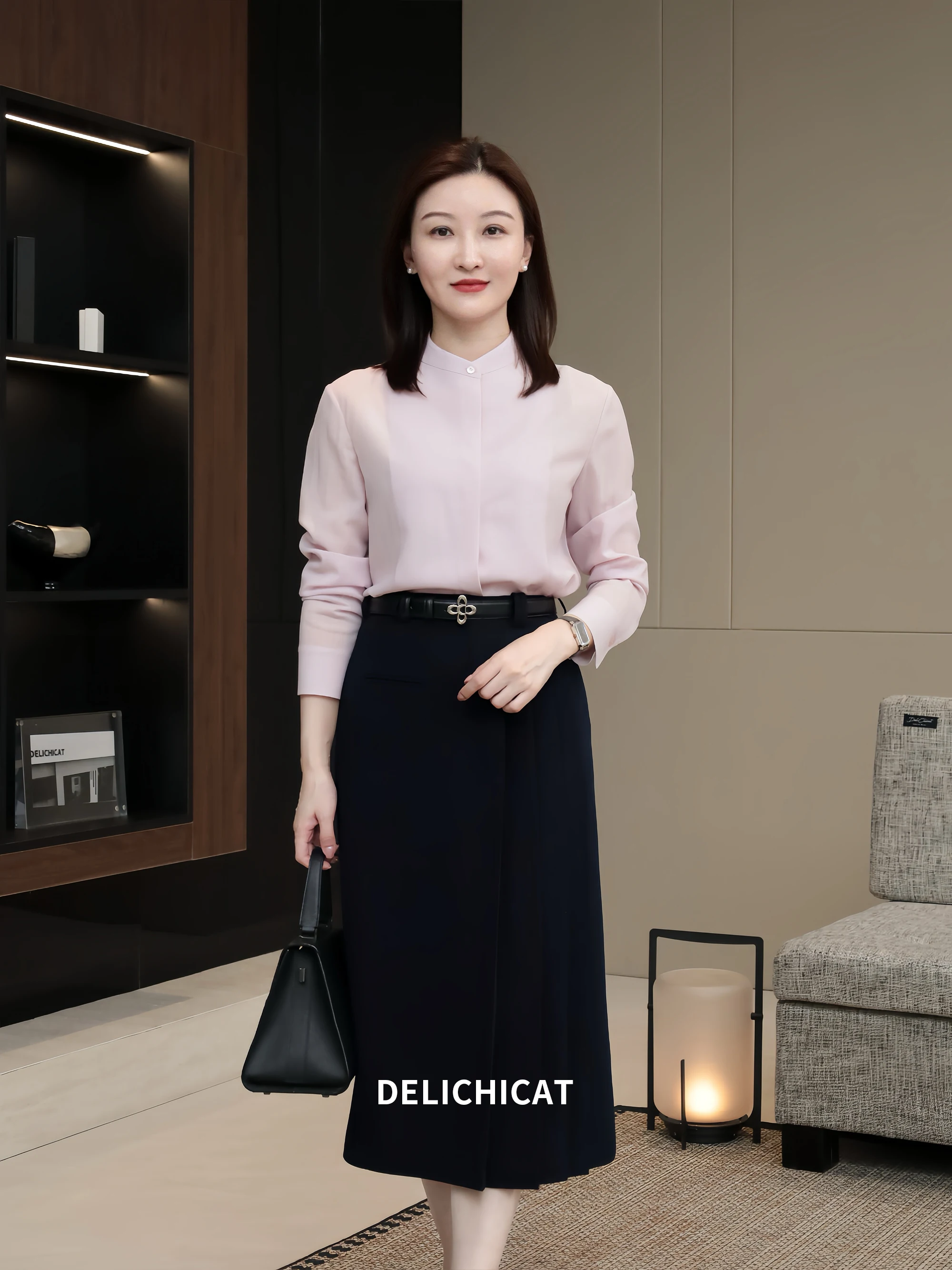 Elegant Chicat Long Sleeve Stand Collar Commute Shirt Spring Atmosphere Wool Blend Skincare Breathable Anti-Wrinkle Business ...
Elegant Chicat Long Sleeve Stand Collar Commute Shirt Spring Atmosphere Wool Blend Skincare Breathable Anti-Wrinkle Business ...