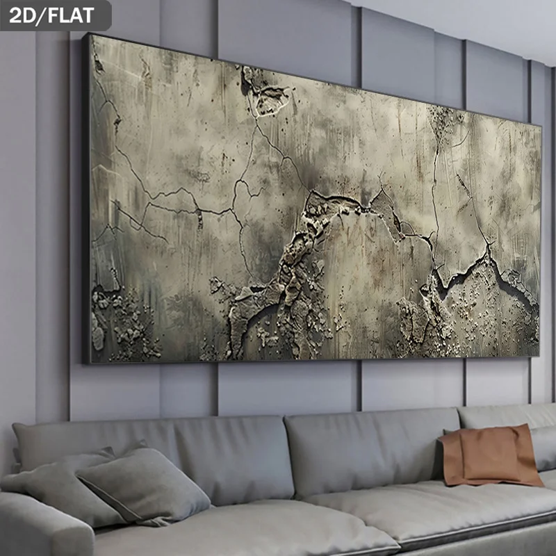 2D Flat Frameless Cracked Concrete Surface Texture Print Wall Art Canvas Painting for Living Room Modern Poster Wall Decor
2D Flat Frameless Cracked Concrete Surface Texture Print Wall Art Canvas Painting for Living Room Modern Poster Wall Decor